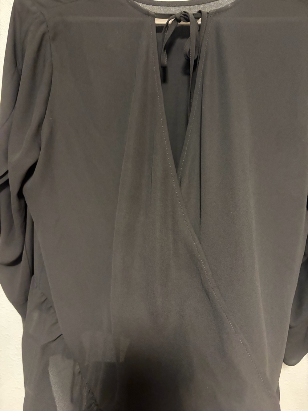 Express Black Asymmetrical Ruffle Dress - Picture 4 of 7